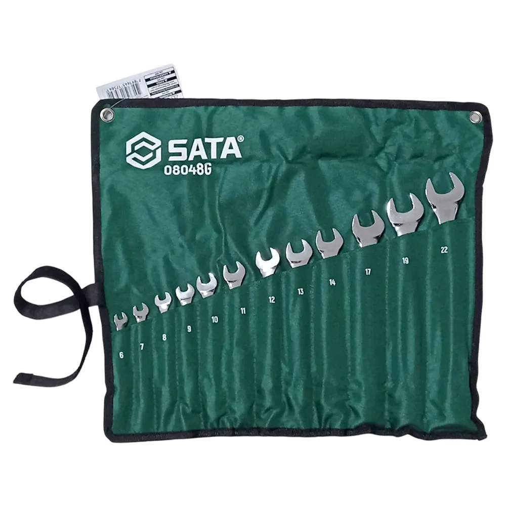 Jogo Chave Combinada 12pcs CRV 6A22MM Sata ST08048G