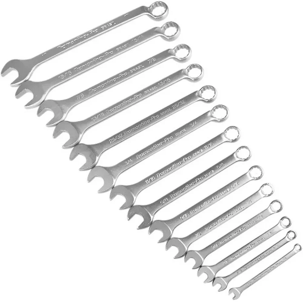 Jogo Chave Combinada 14pcs CRV 6A19MM Tramontina Pro 44660/214