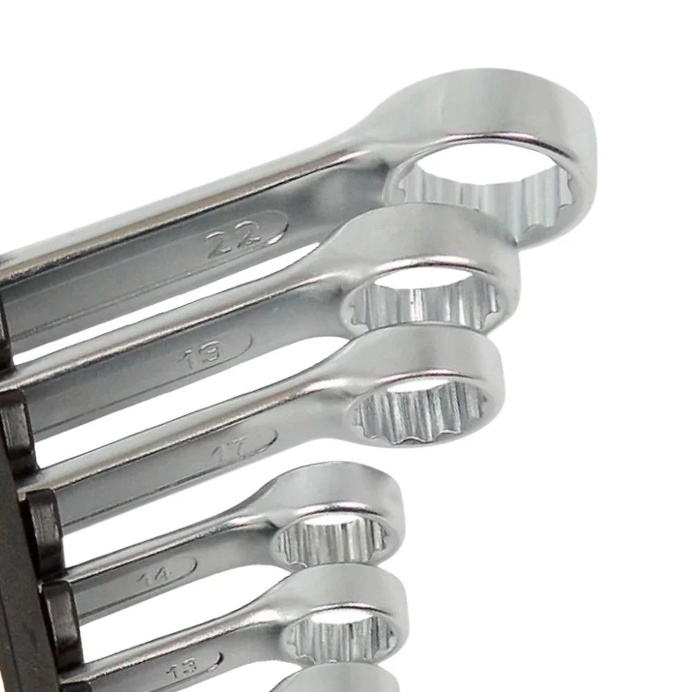 Jogo Chave Combinada 15 Graus 12pcs CRV 6A22MM Riosul 010016