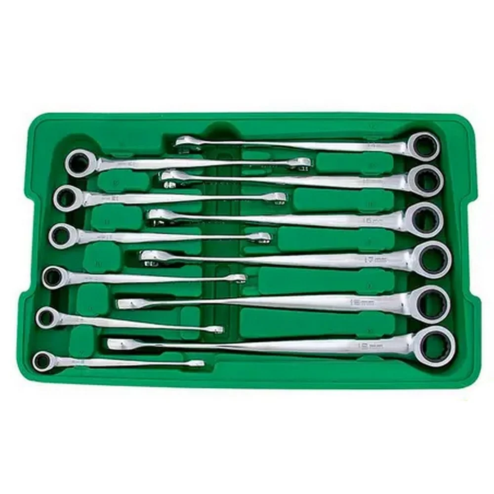 Jogo Chave Combinada com Catraca 12pcs Invertida CRV 8A19MM Belzer 85888BJ