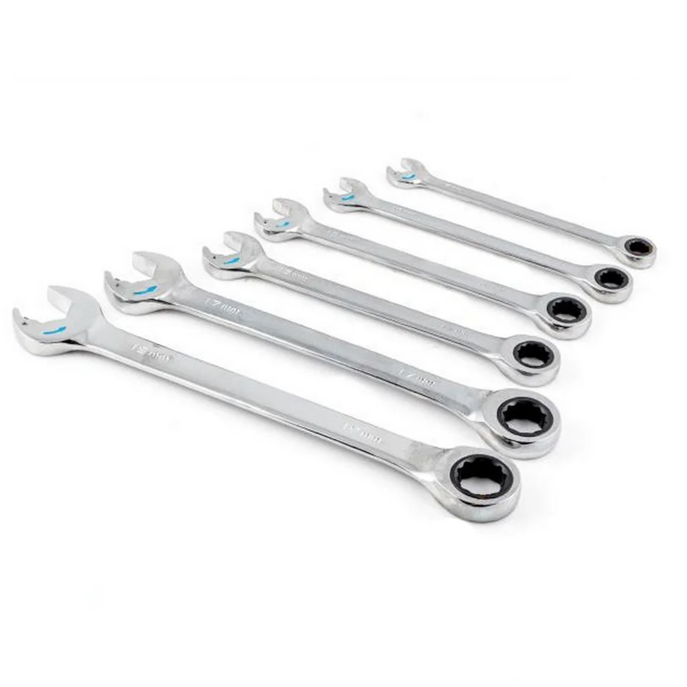 Jogo Chave Combinada com Catraca 6pcs CRV 8A19MM Sata ST09033G