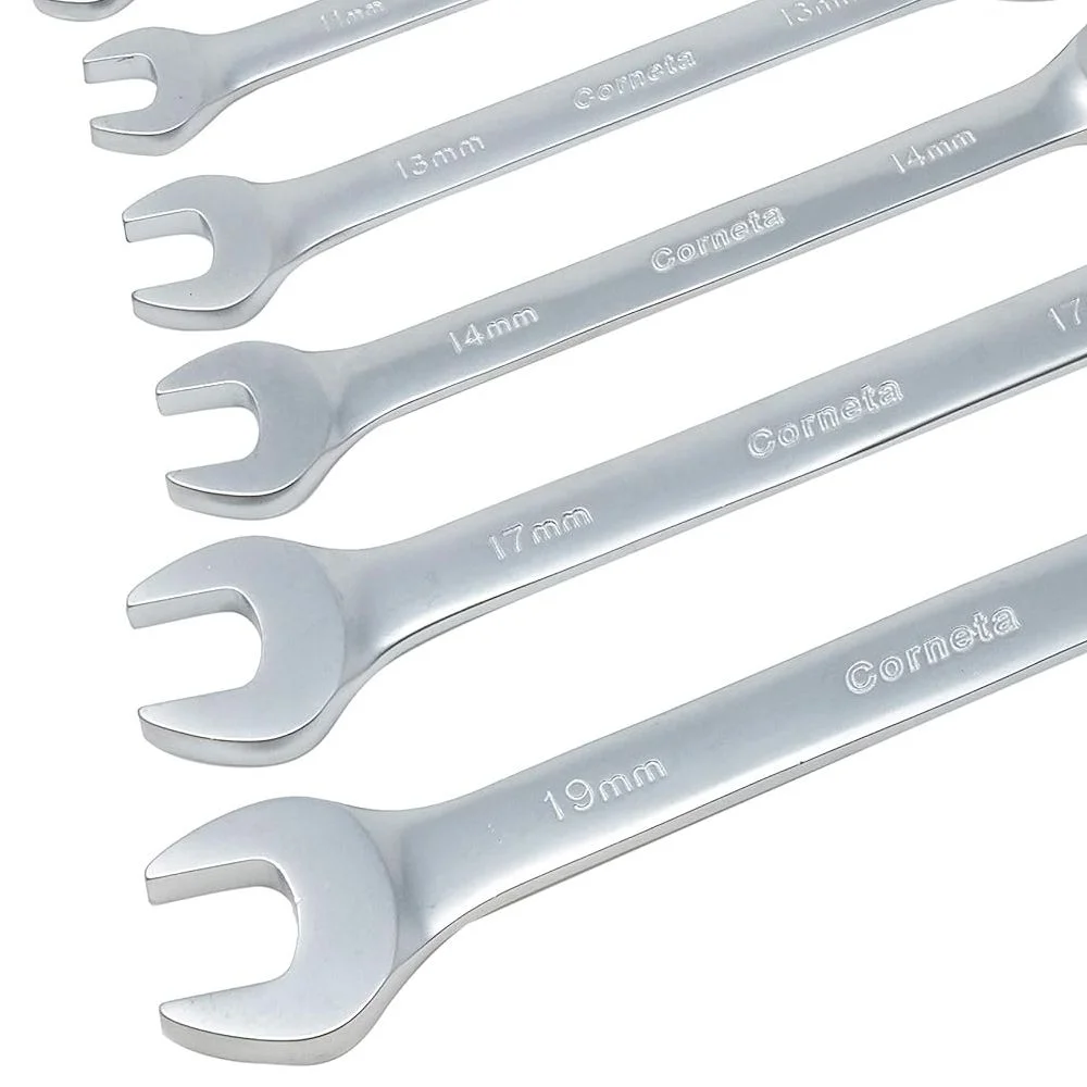 Jogo Chave Combinada com Catraca 7pcs CRV 8A19MM Corneta 3226070