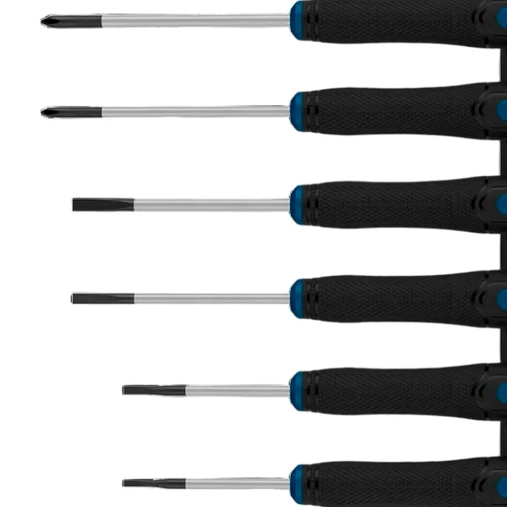 Jogo Chave de Precisao 6 Pecas Para Ourives 4 Fenda e 2 Phillips Bosch 1600A039PL