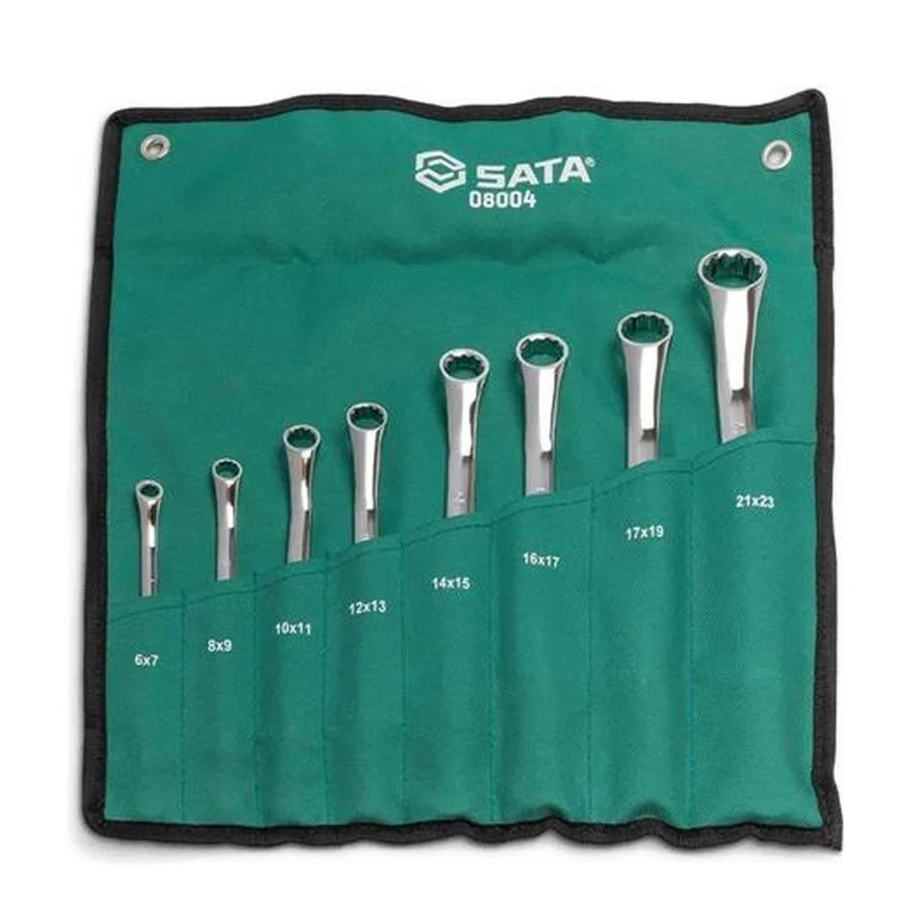 Jogo Chave Estria 8 Pecas CRV 6A23MM Sata ST08004SJ
