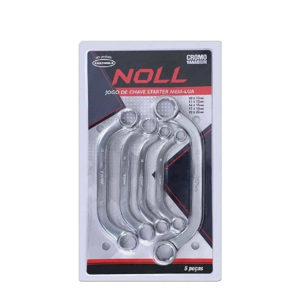 Jogo Chave Estria Meia Lua 5pcs 10X12 A 19X22MM Noll 4860007