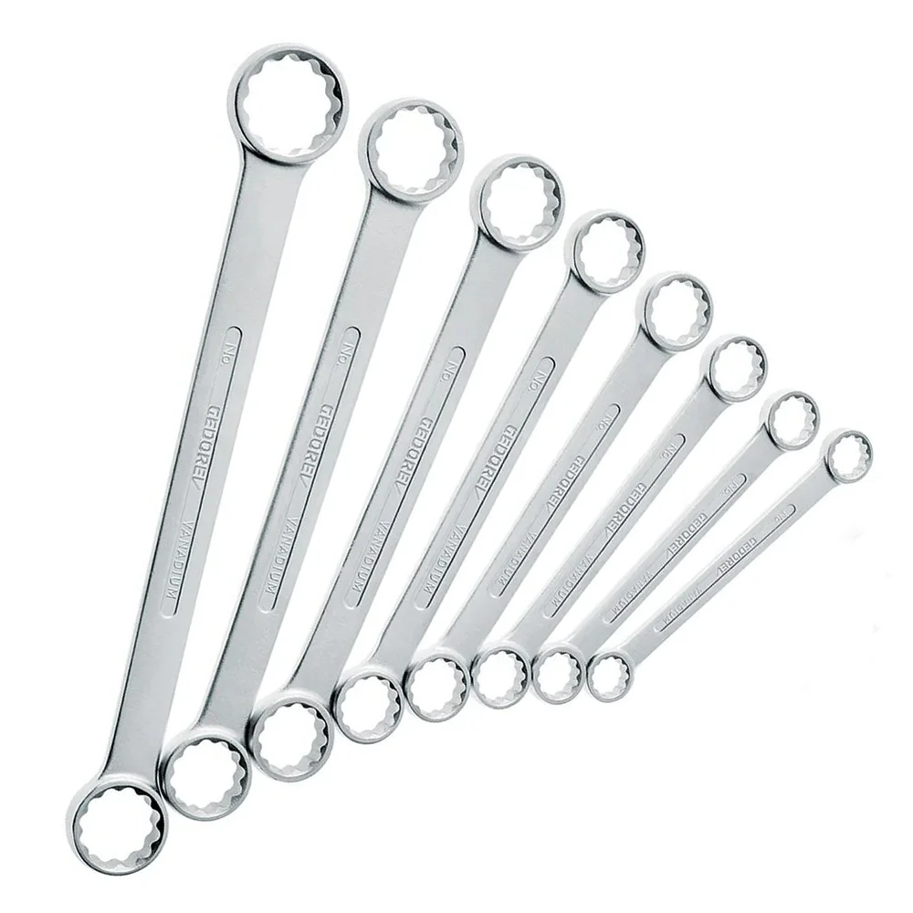 Jogo Chave Estria Plana 8 Pecas CRV 6A22MM Gedore 42586
