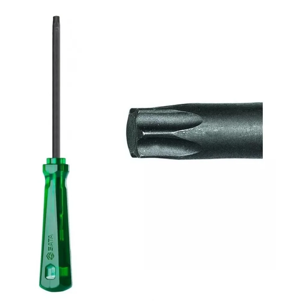 Jogo Chave Torx com Cabo 6 Pecas CRV T10AT30 Sata ST08042L