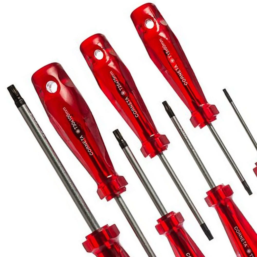 Jogo Chave Torx com Cabo 7 Pecas CRV T10AT40 Corneta 3126007