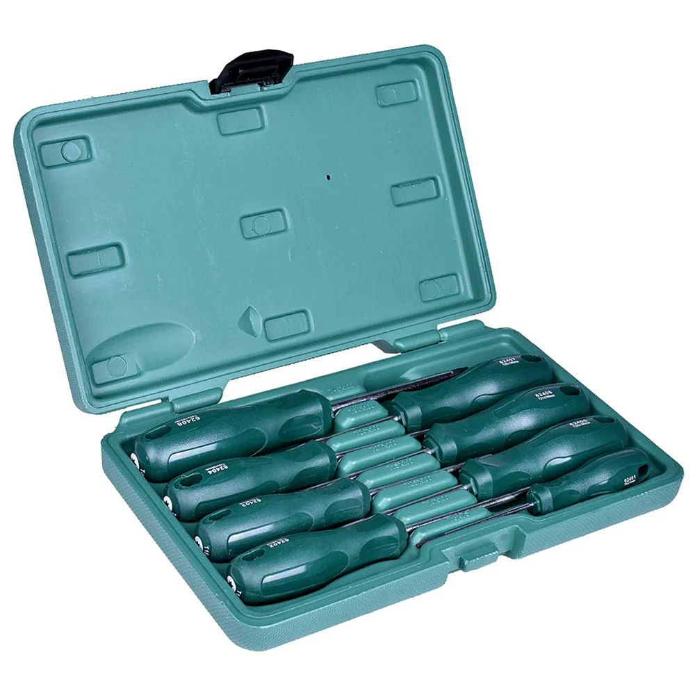 Jogo Chave Torx com Cabo 8 Pecas CRV T8AT40 Sata ST09307SJ