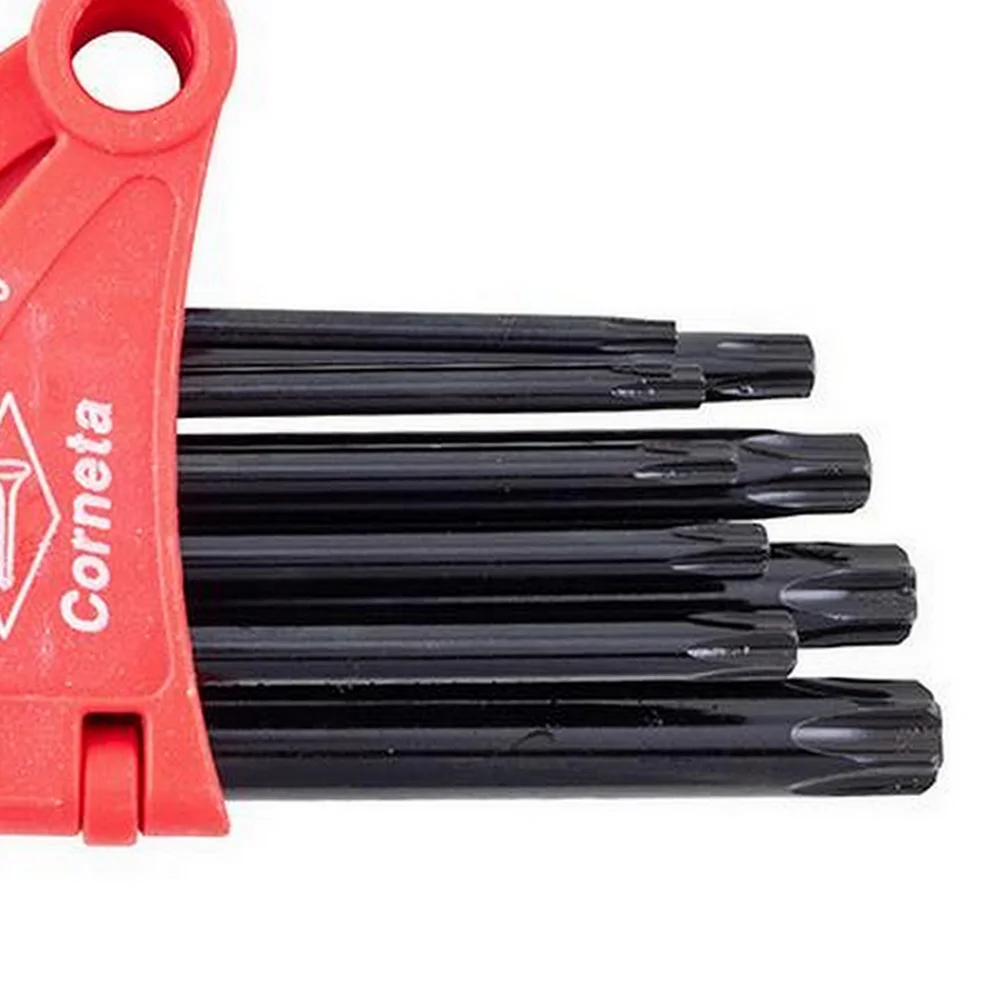 Jogo Chave Torx L 9 Pecas CRV T10AT50 Corneta 3125051