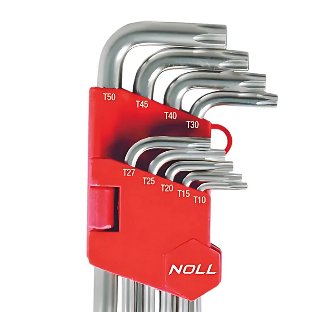 Jogo Chave Torx L 9 Pecas T10AT50 Noll 3740005