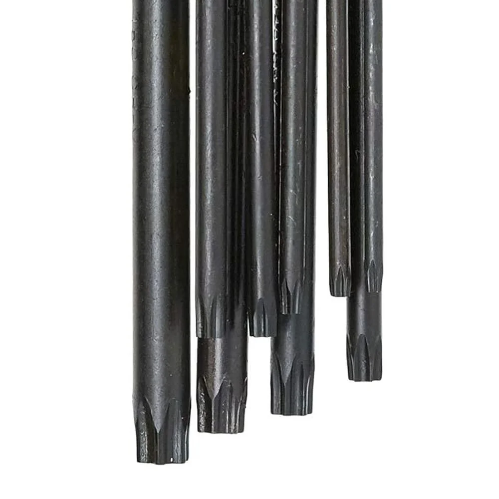 Jogo Chave Torx L com Guia 9 Pecas CRV T10AT50 Corneta 3124051