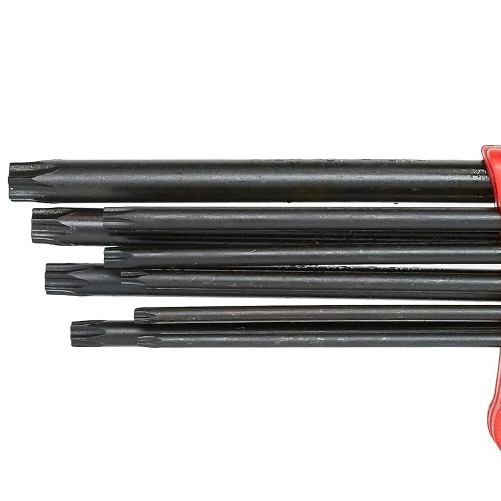Jogo Chave Torx L Extra Longa 9 Pecas CRV T10AT50 Corneta 3125053