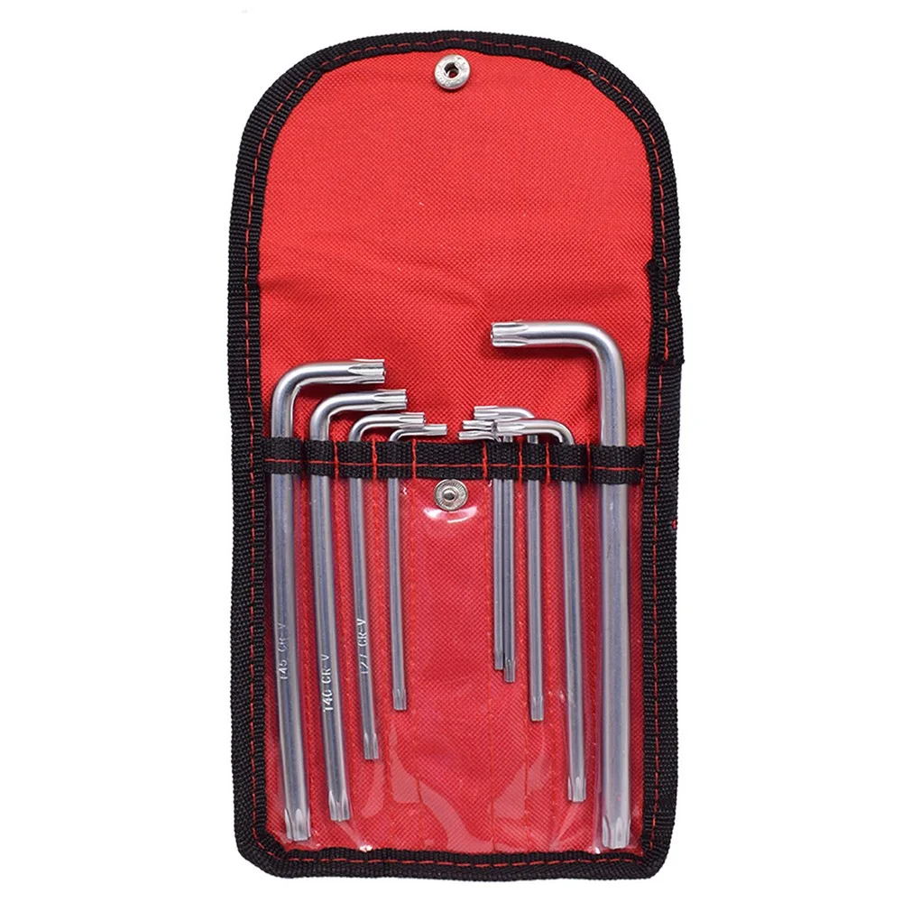 Jogo Chave Torx L Longa 9 Pecas CRV T10AT50 Mtx 123139