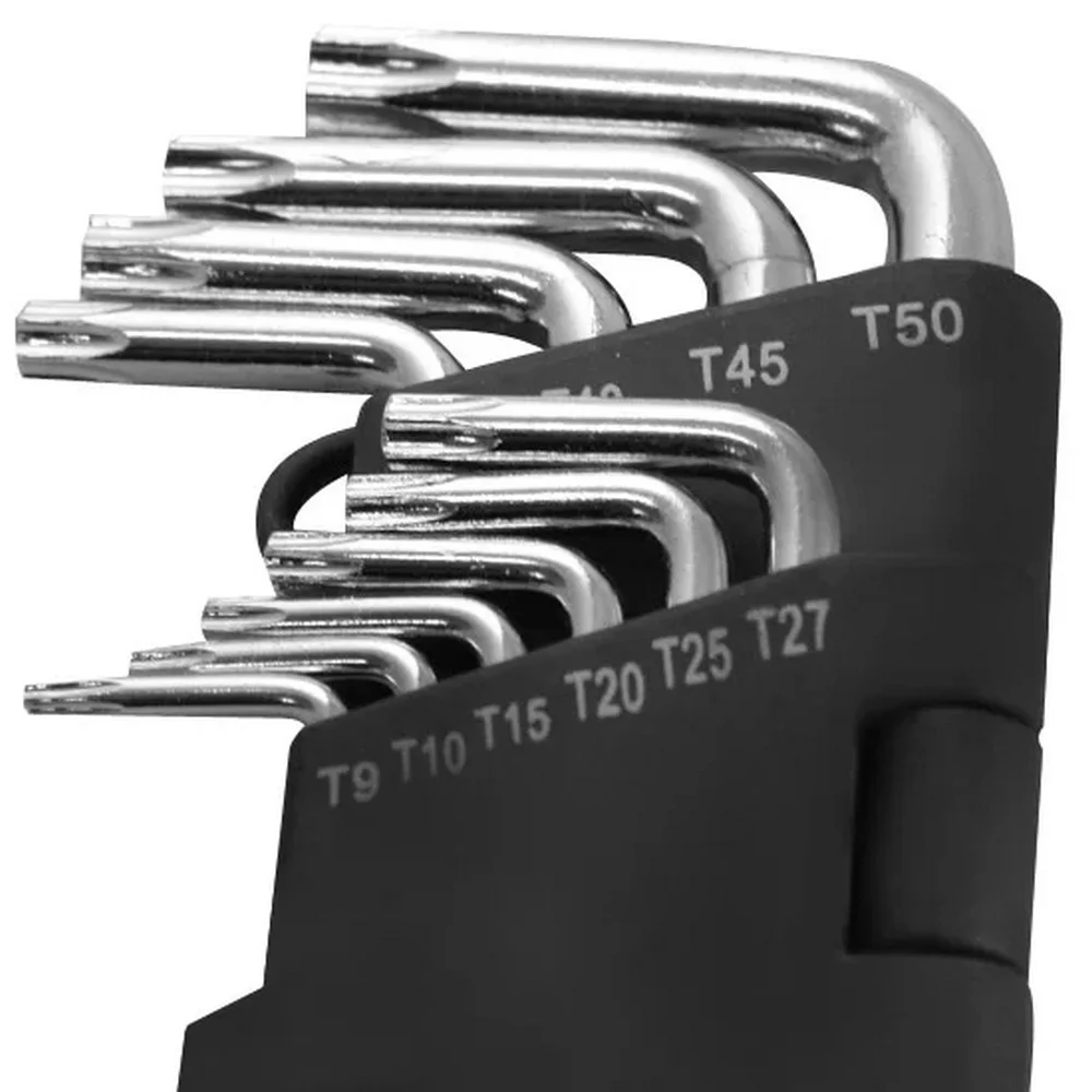 Jogo Chave Torx L Longa com Guia 10 Pecas T9AT50 Western 2062