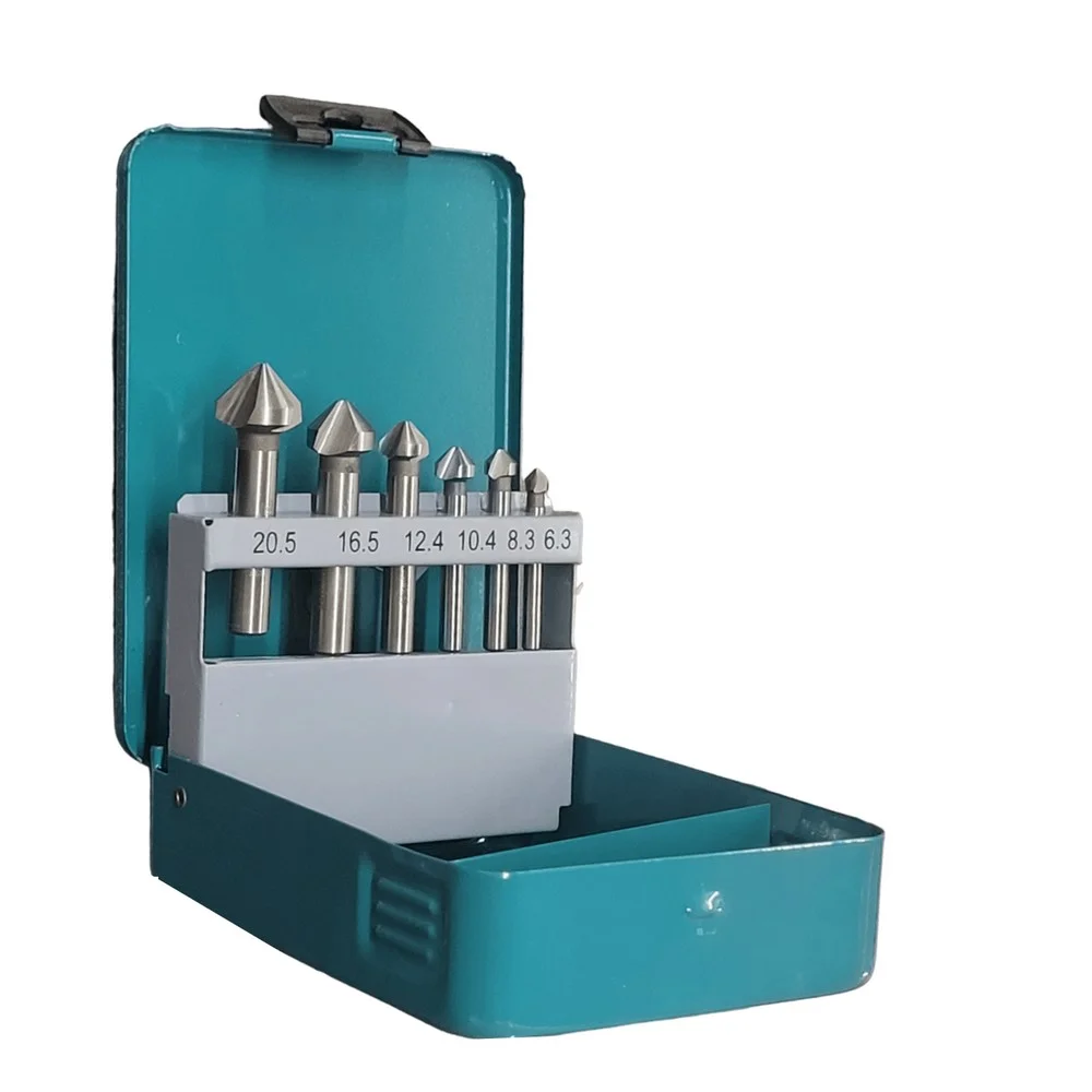 Jogo Escareador Haste Paralela 6 Pcs HSS M3AM10 Makita D42204
