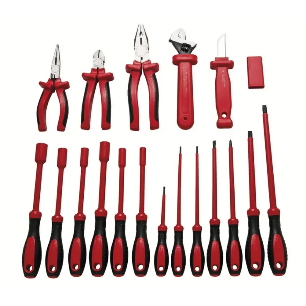 Jogo Ferramentas de Uso Geral Isoladas 18pcs 1000V IEC60900 34X26X10CM Tramontina Pro 44349/918