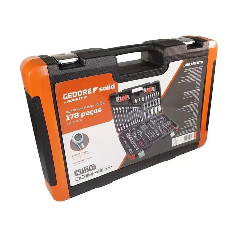 Jogo Ferramentas Oficina Master 178pcs Robust 5000R