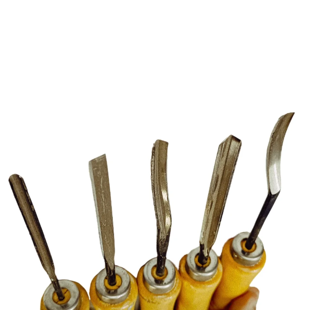 Jogo Formao Goiva Profissional 5 Pecas Cabo Madeira Cancellier 231