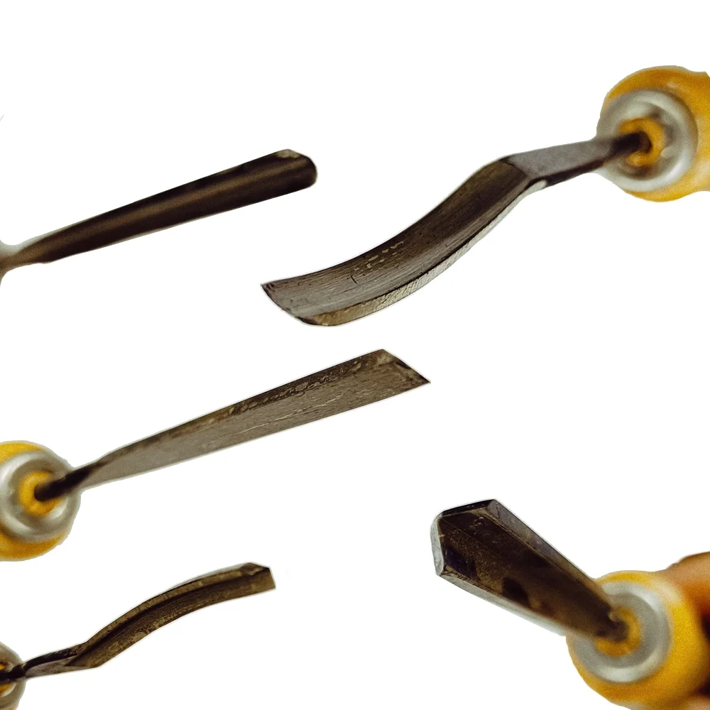 Jogo Formao Goiva Profissional 5 Pecas Cabo Madeira Cancellier 231