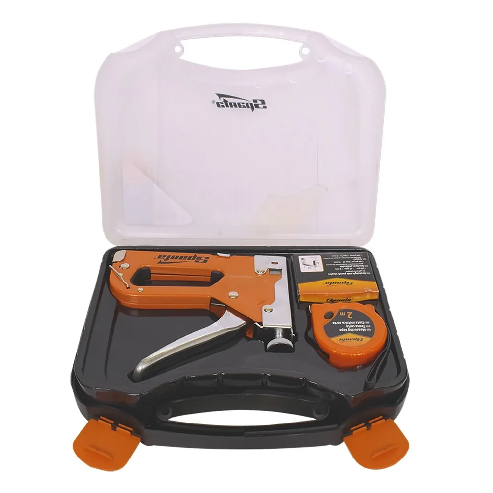 Jogo Grampeador Manual Trena 2m e 500 Grampos Sparta 4200355
