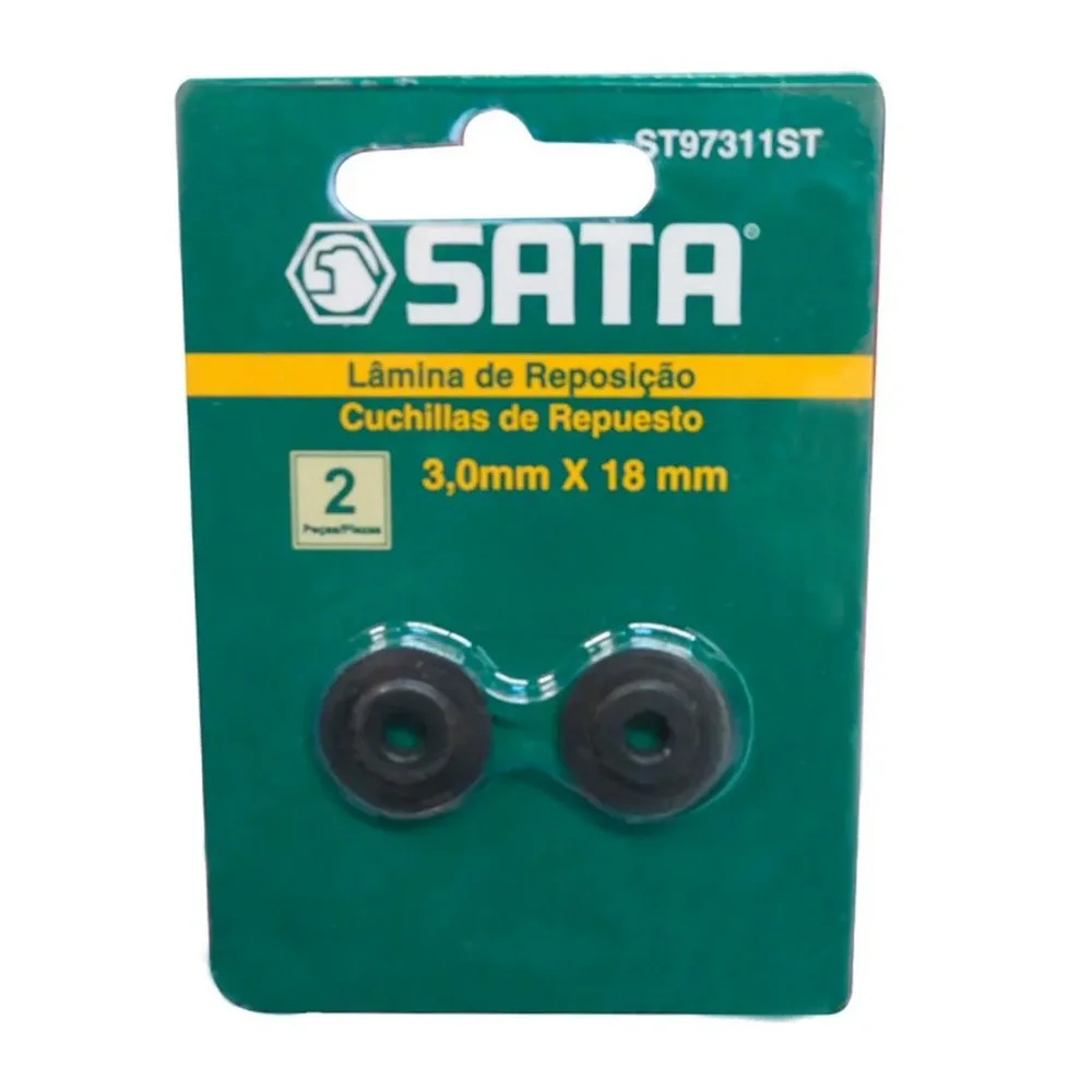 Jogo Lamina para Cortador de Tubo 2pcs USO NOS Cortadores ST97301ST e ST970302ST 3X18MM Sata ST97311ST