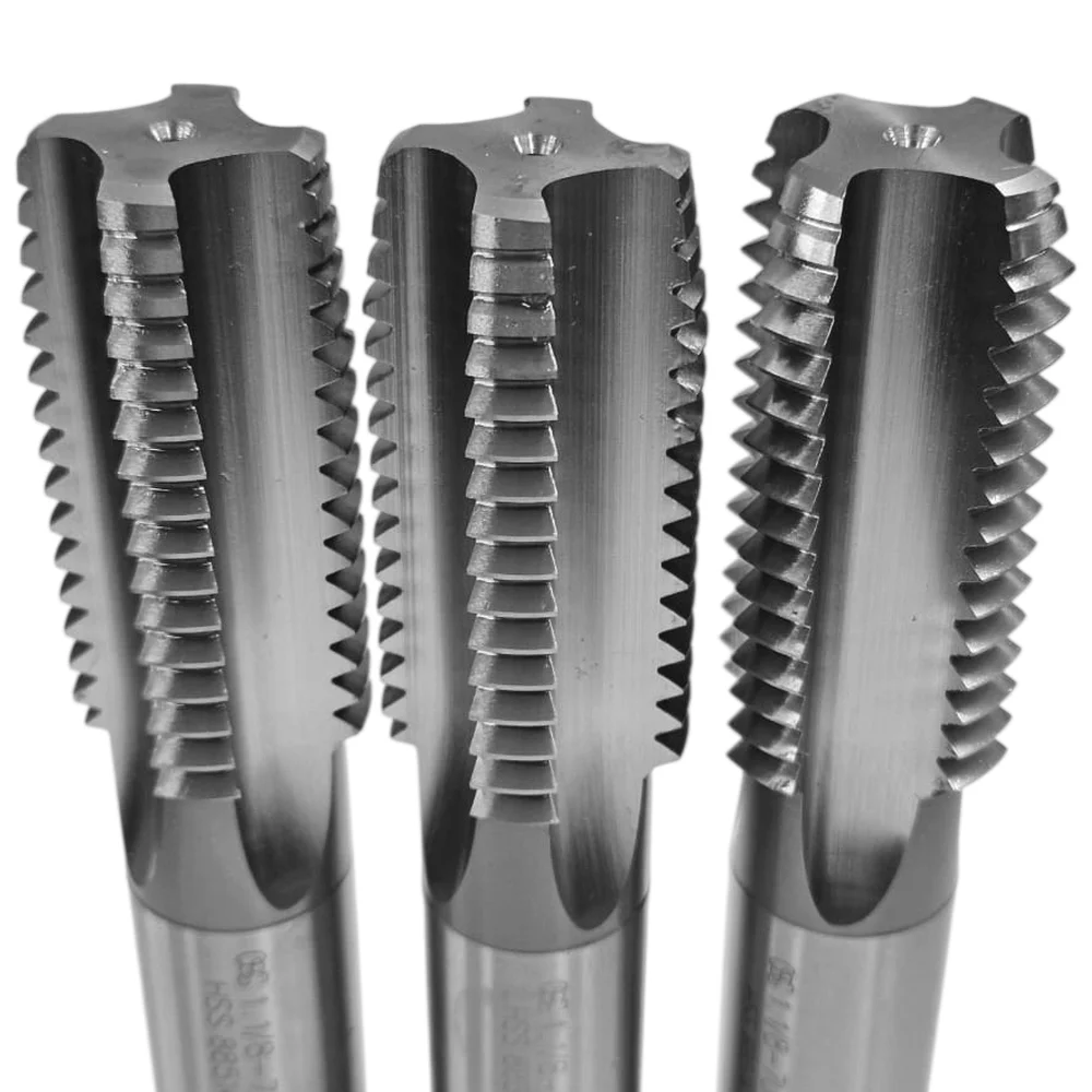 Jogo Macho Manual Unc 3 Pecas HSS 1.1/8X7F Osg 100A