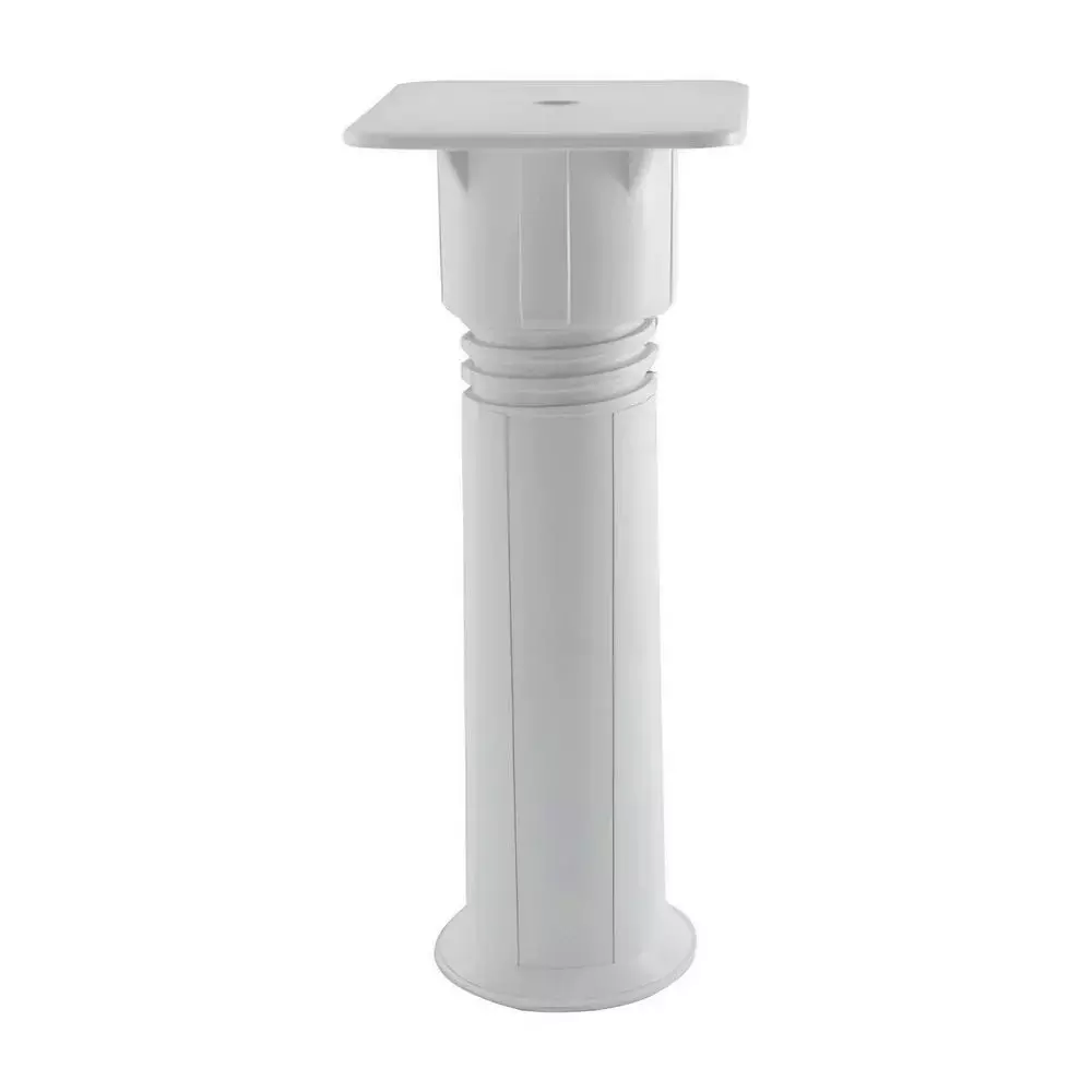 Jogo Pe Rio para Armario Plastico Branco 4pcs Regulavel 140MM Bendoor 5155GB