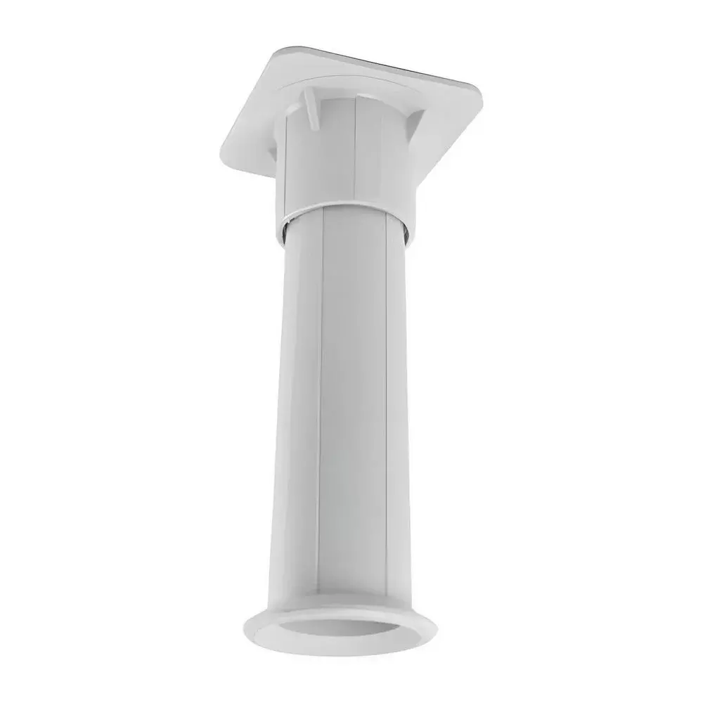 Jogo Pe Rio para Armario Plastico Branco 4pcs Regulavel 140MM Bendoor 5155GB