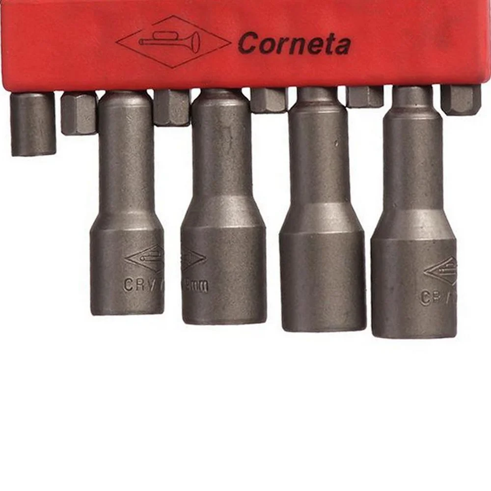 Jogo Ponta Canhao Porca Longo 10pcs Encaixe 1/4" 4-13MM Corneta 3324120