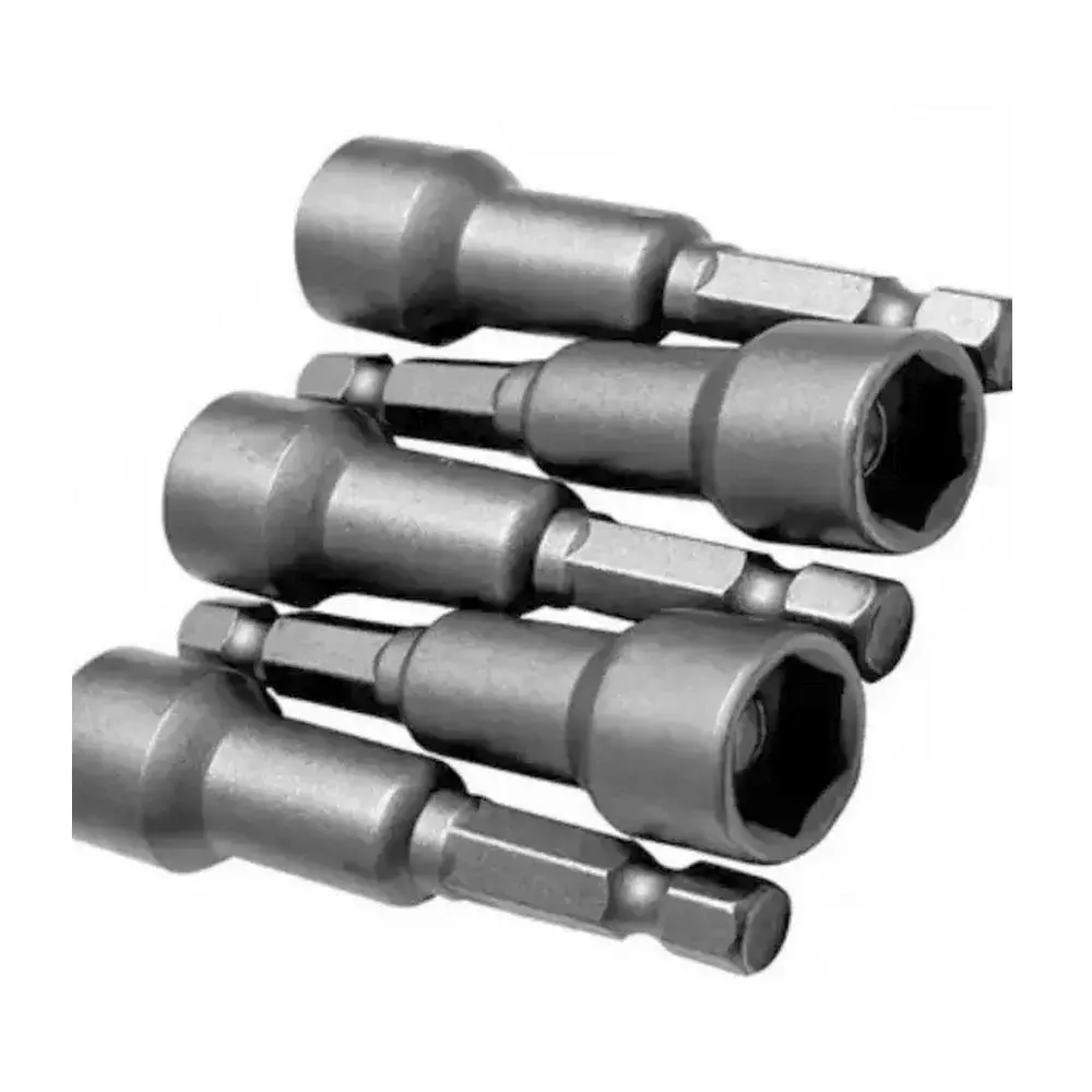 Jogo Ponta Canhao Porca Magnetico 5pcs Encaixe 1/4" 6A13MM Western W-109