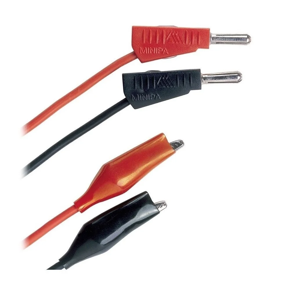 Jogo Ponta de Prova para Multimetro 2pcs Tipo Banana/Jacare 4MM Minipa MTL23
