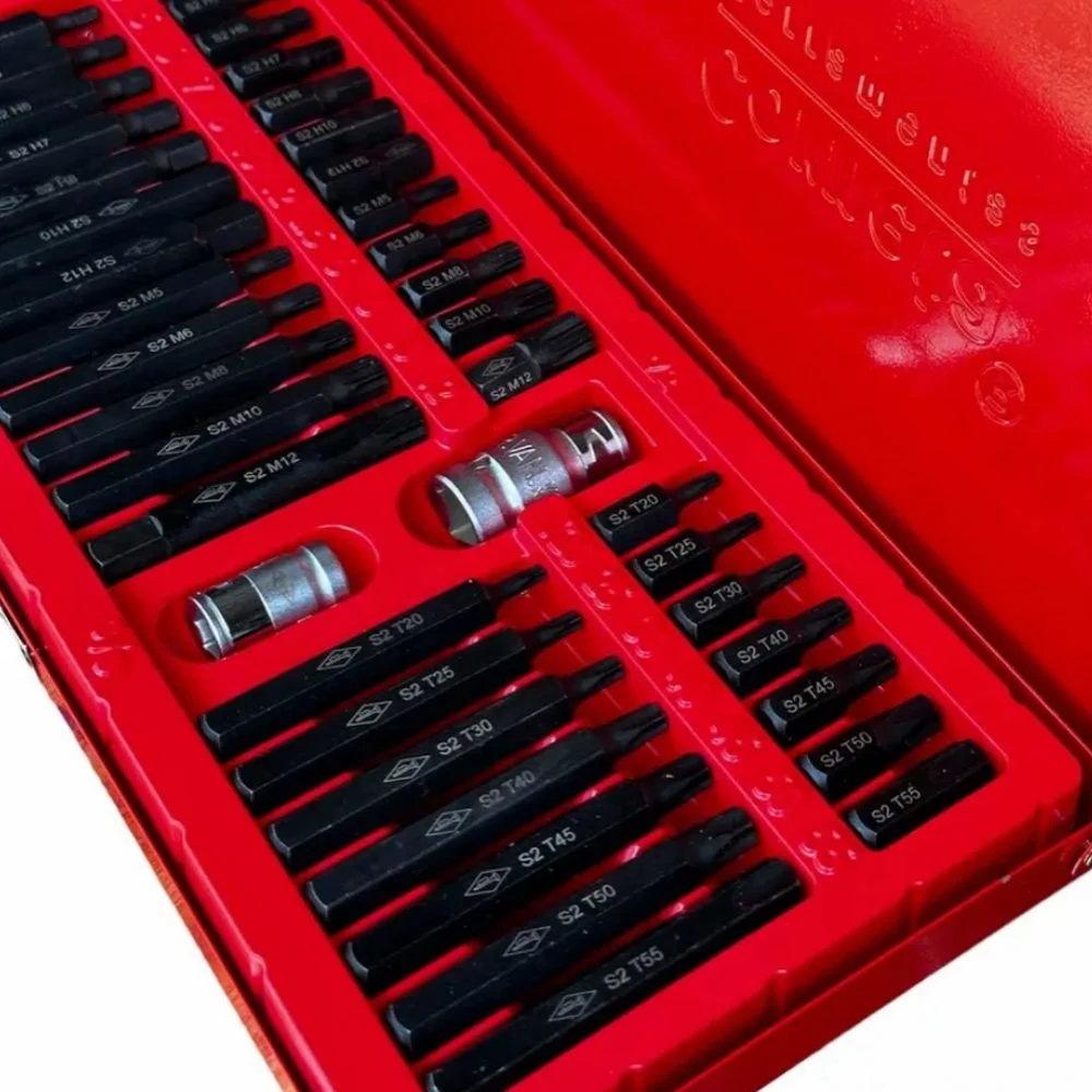 Jogo Ponta Multidentada Torx e Allen 40pcs Curta e Longa Corneta 3323060