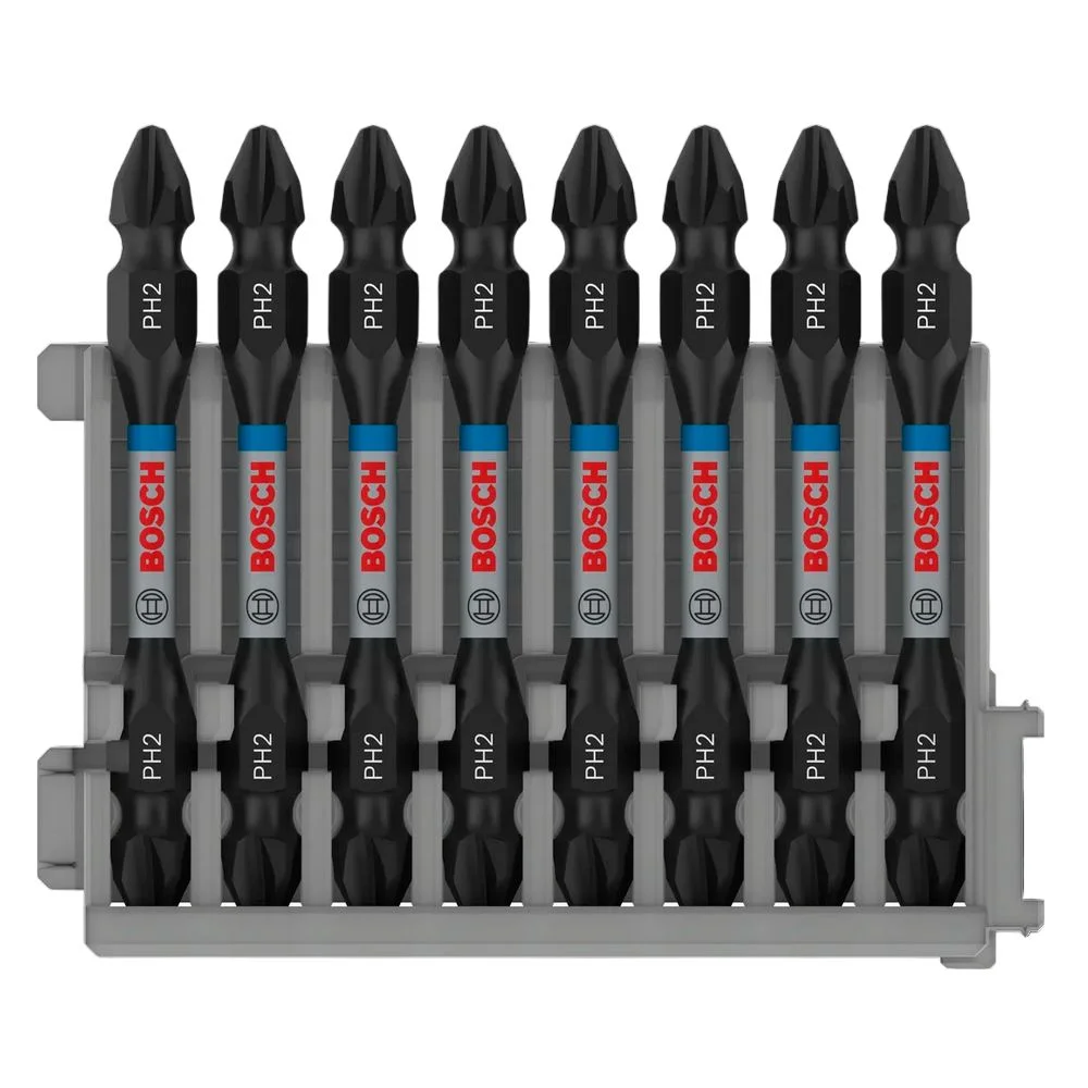 Jogo Ponta Phillips 8 Pecas PRO Impact PH2x65MM Bosch 2608522337