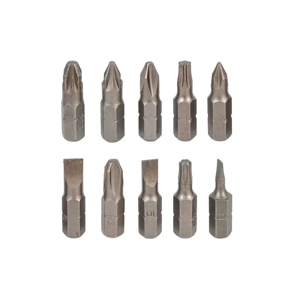 Jogo Pontas para Parafusar 10 Pecas Fenda Phillips e Outros 1/4" Makita D-15702