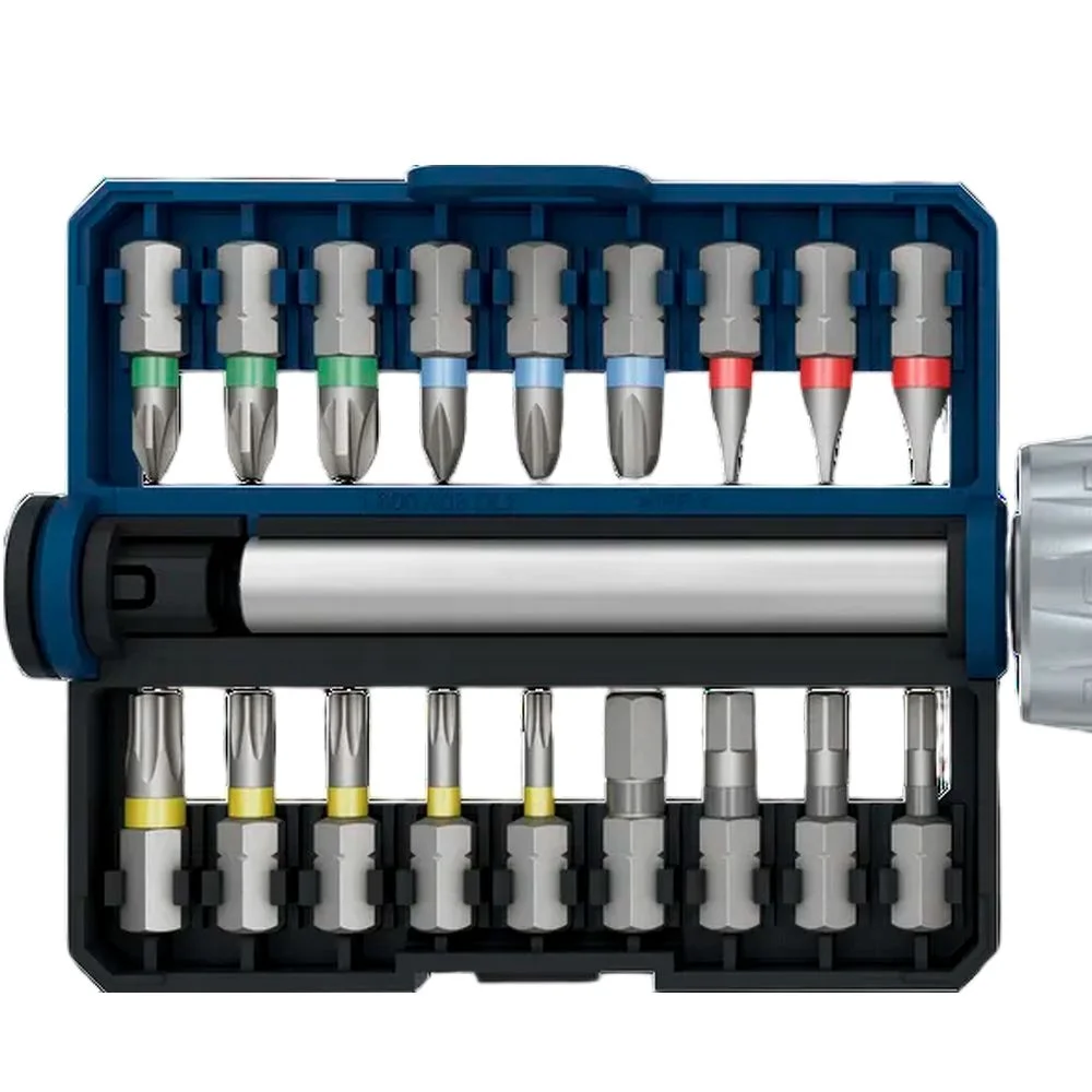 Jogo Pontas para Parafusar 19 Pecas Fenda Phillips Outros e Chave Suporte 1/4" Bosch 1600A039PR