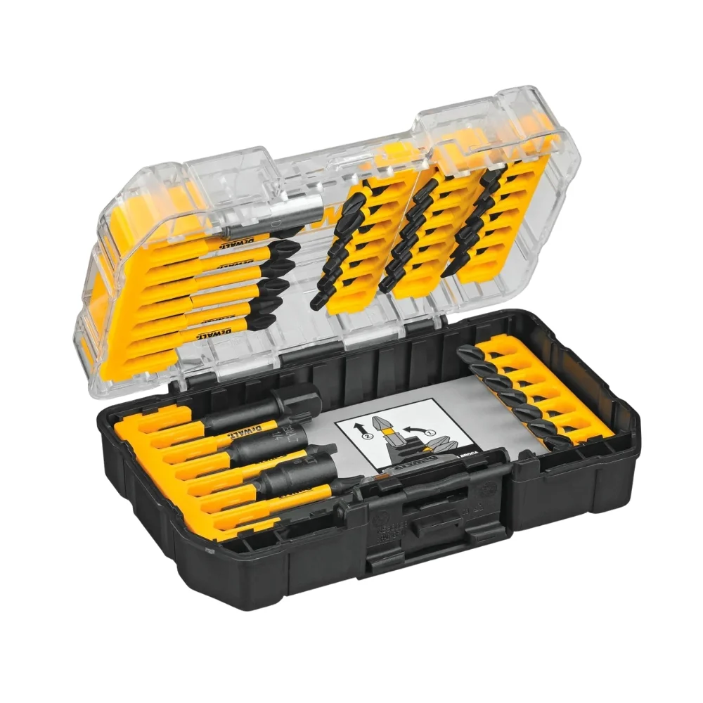 Jogo Pontas para Parafusar 40 Pecas Flextorq Fenda Phillips Torx e Outros 1/4" Dewalt DWA2T40IRSET