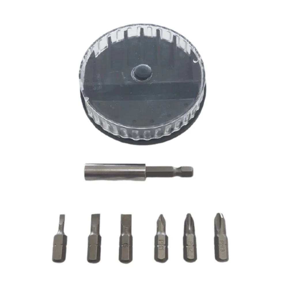 Jogo Pontas para Parafusar 7 Pecas Fenda Phillips e Adaptador 1/4" Makita D-73265