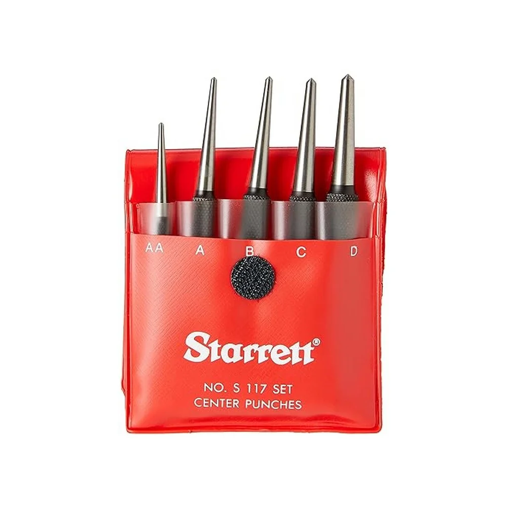 Jogo Puncao de Centro 5 Pecas Starrett S117PC