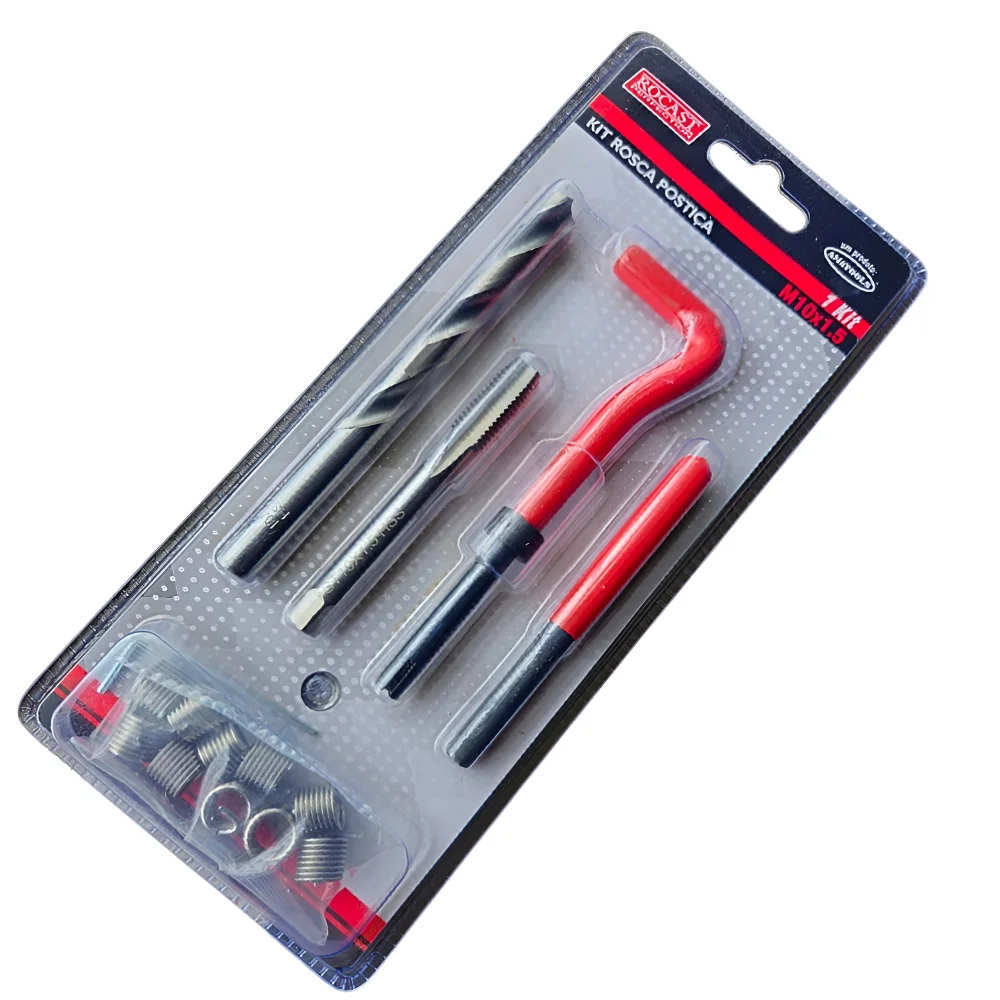 Jogo Rosca Postica Helicoil 15pc M10X1,5 Rocast 950004