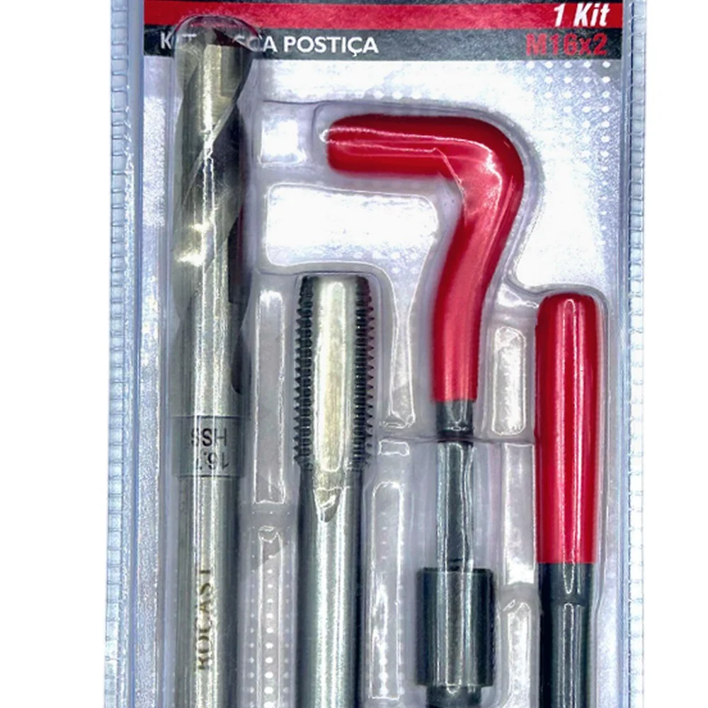 Jogo Rosca Postica Helicoil 7pcs M16X2FPP Rocast 950030