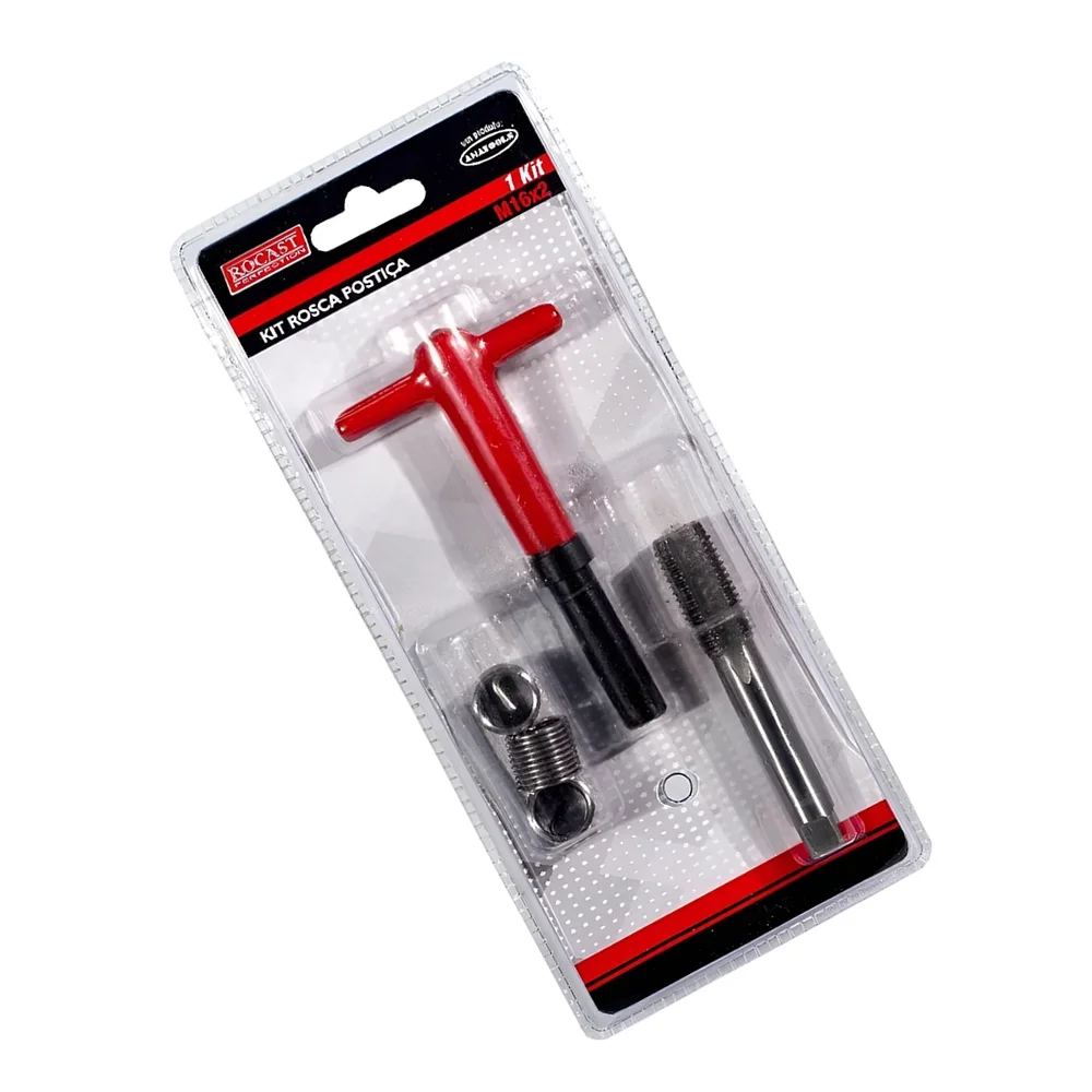 Jogo Rosca Postica Helicoil 6pcs M16X2FPP Rocast 950030