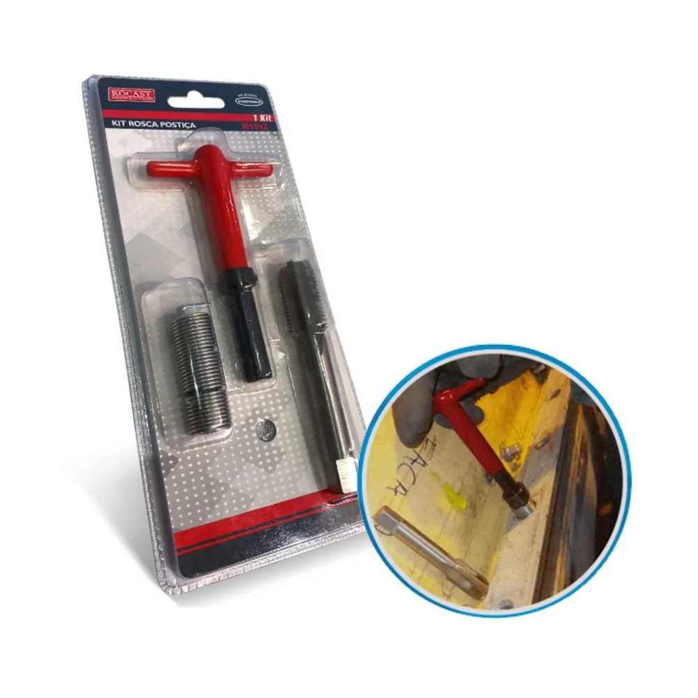 Jogo Rosca Postica Helicoil 6pcs M16X2FPP Rocast 950030
