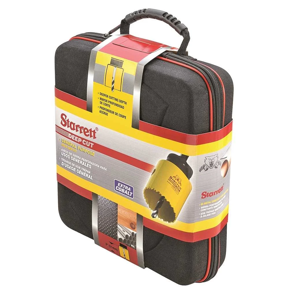 Jogo Serra Copo Deep Cut 13 Pecas Para Encanador e Eletricista BI 19A64MM Starrett KDC09041S
