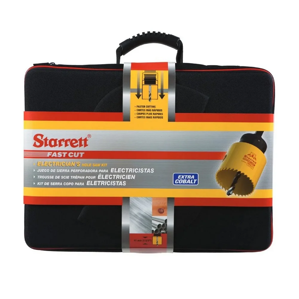 Jogo Serra Copo Fast Cut 13 Pecas Para Encanador e Eletricista BI 19A64MM Starrett KFC09041S