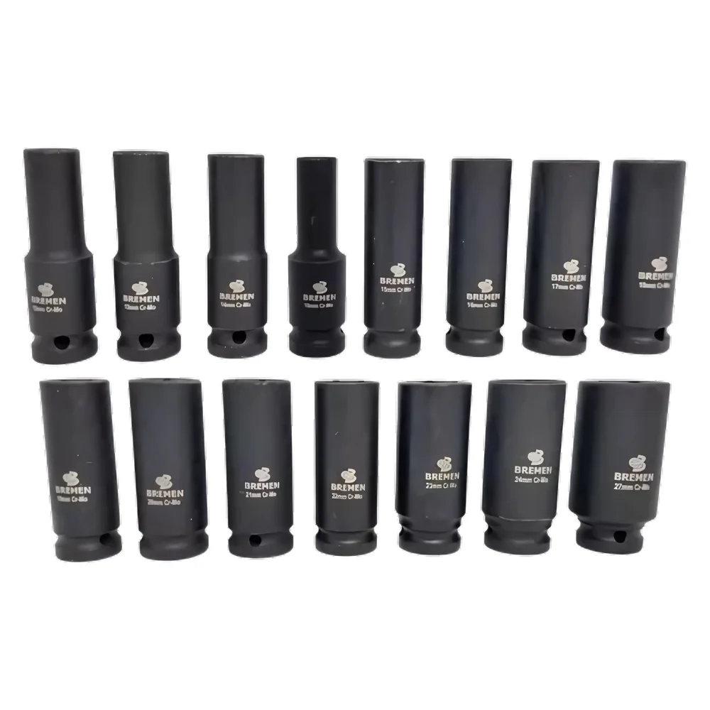 Jogo Soquete 1/2" de Impacto 15pcs 10-27MM Bremen 9464