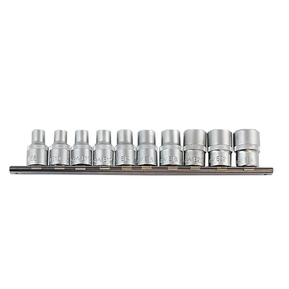 Jogo Soquete 1/2" E-Torx 10pcs E8-E24 Corneta 3323410