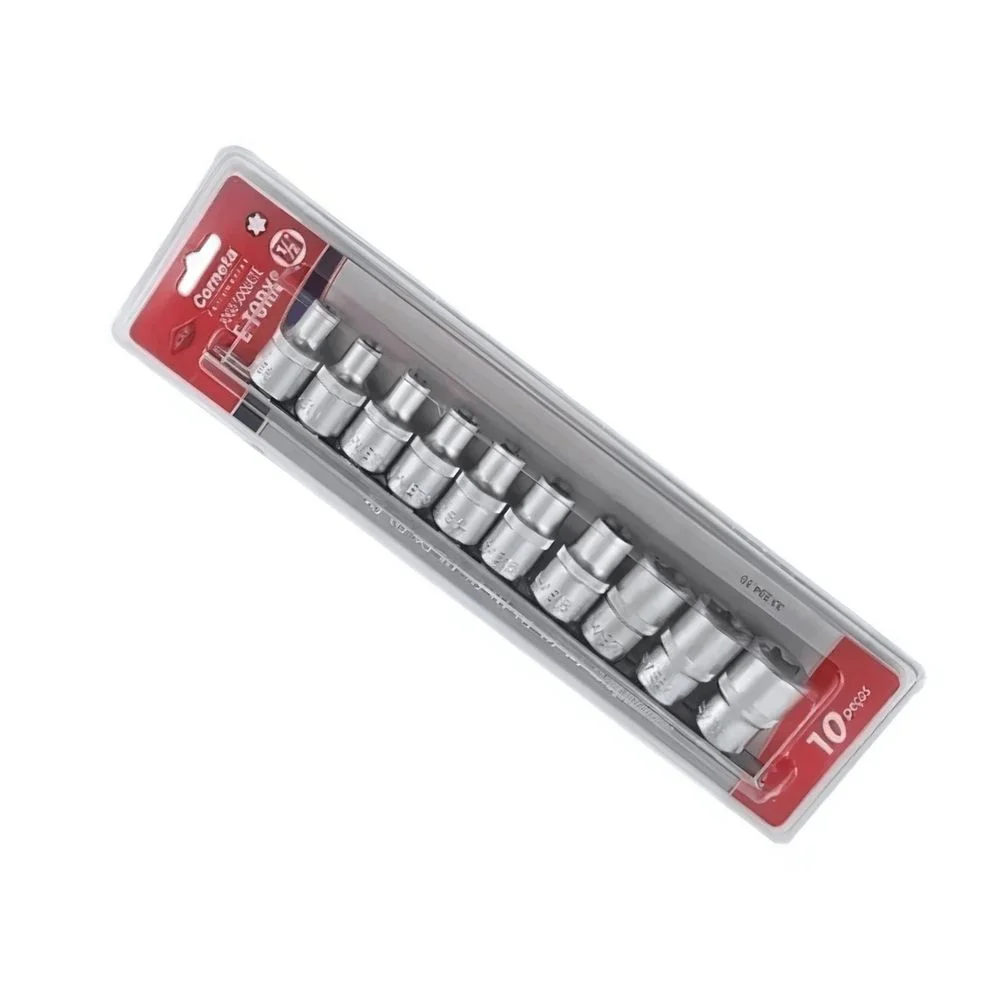 Jogo Soquete 1/2" E-Torx 10pcs E8-E24 Corneta 3323410
