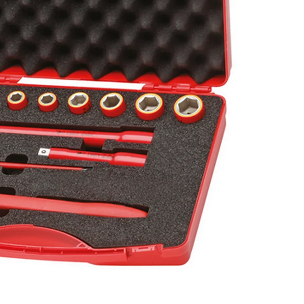 Jogo Soquete 1/2" Isolado 1000V 12pcs VDE EN60900 CRV 10-24MM Gedore VDE1001