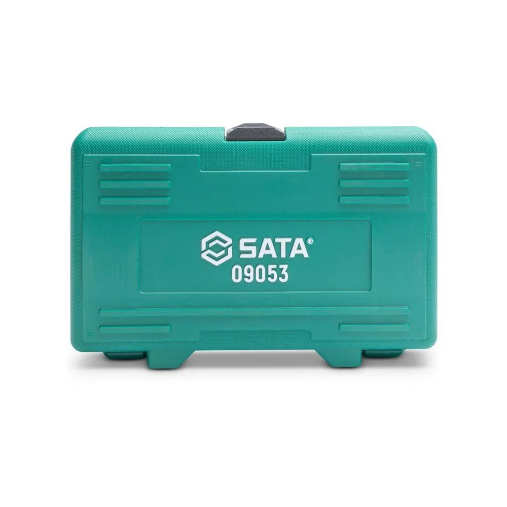 Jogo Soquete 1/2" Ponta Allen 18pc Encaixe 1/2" e 1/4" Curto e Longo CRV 3-12MM Sata ST09053SJ